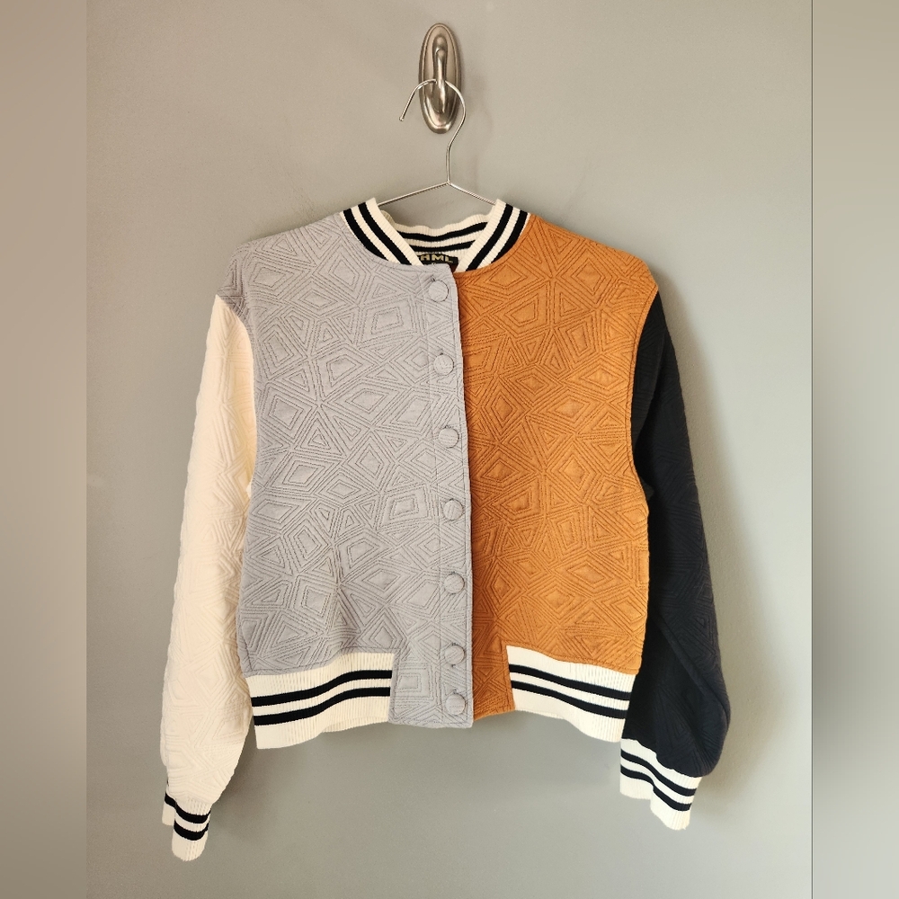 THML Colorblock Varsity Jacket Women's Size XS NWOT